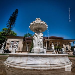 Chafariz Mármore branco para jardins-SP @quintadellarte.sp