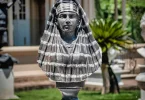 Busto-farao-em-marmore-preto-87cm-quinta-dellarte-rj-egito